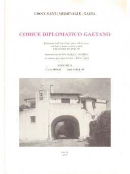 VOL X Codice Diplomatico Gaetano 